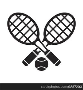 Tennis icon vector illustration template design