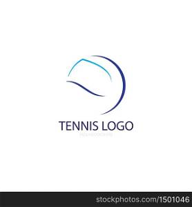 tennis illustration icon logo vector