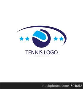 tennis illustration icon logo vector
