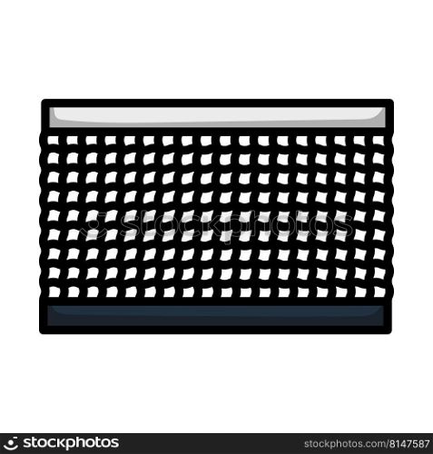 Tennis Net Icon. Editable Bold Outline With Color Fill Design. Vector Illustration.