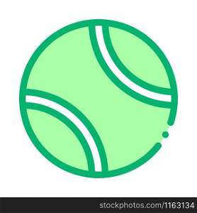 Tennis Play Ball Icon Vector. Outline Tennis Play Ball Sign. Isolated Contour Symbol Illustration. Tennis Play Ball Icon Vector Outline Illustration