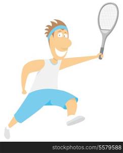 Tennis Player running