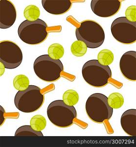 Tennis racket and ball pattern. Tennis racket and ball pattern on white background is insulated