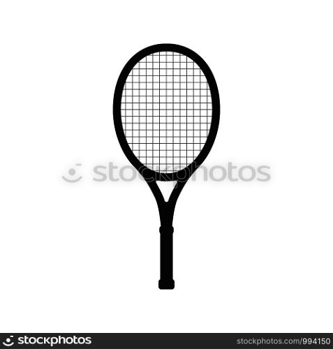 Tennis racket icon isolated on white background. Tennis racket icon