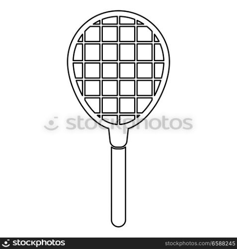 Tennis racquet icon .