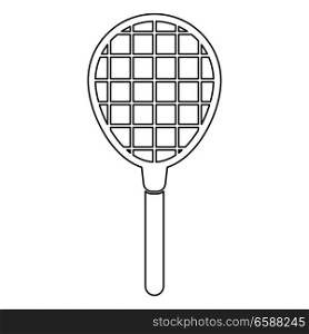 Tennis racquet icon .