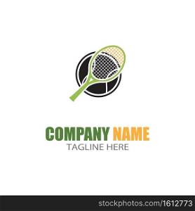 Tennis sport logo icon design,badge template,design element