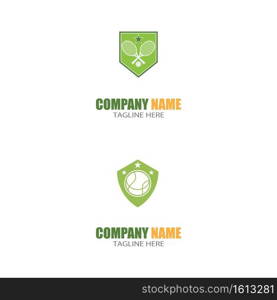 Tennis sport logo icon design,badge template,design element