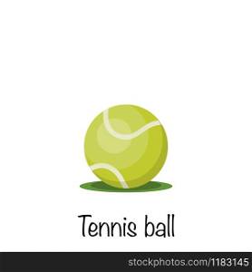 Tennis sports game ball, vector illustration