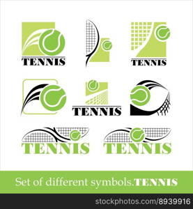 Tennis symbol vector image