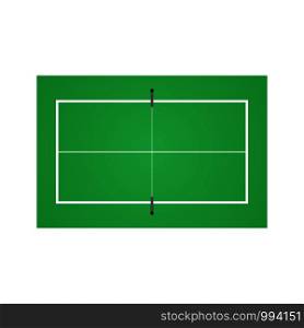 Tennis table background isolated on white back. Tennis table background