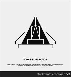 tent, camping, camp, campsite, outdoor Icon. glyph vector gray symbol for UI and UX, website or mobile application. Vector EPS10 Abstract Template background