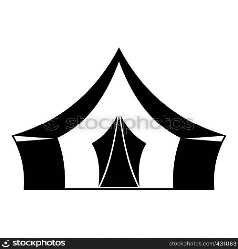 Tent, camping symbol icon. Simple illustration of tent, camping symbol vector icon for web. Tent, camping symbol icon, simple style