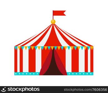 Tent circus icon on white background. Vector Illustration EPS10. Tent circus icon on white background. Vector Illustration