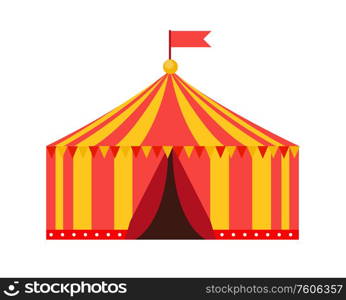 Tent circus icon on white background. Vector Illustration EPS10. Tent circus icon on white background. Vector Illustration