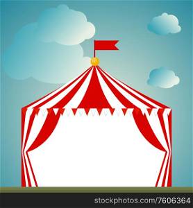 Tent circus icon on white background. Vector Illustration EPS10. Tent circus icon on white background. Vector Illustration