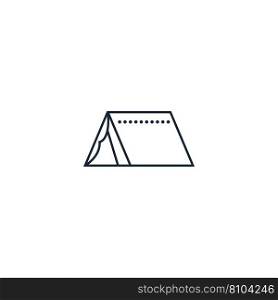 Tent creative icon from travel icons collection Vector Image