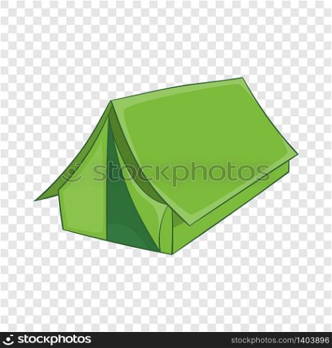 Tent icon. Cartoon illustration of tent vector icon for web. Tent icon, cartoon style