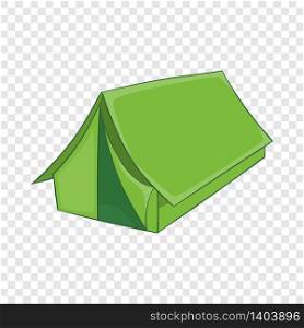 Tent icon. Cartoon illustration of tent vector icon for web. Tent icon, cartoon style
