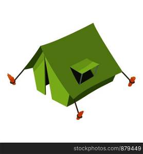Tent icon. Isometric illustration of tent vector icon for web. Tent icon, isometric 3d style