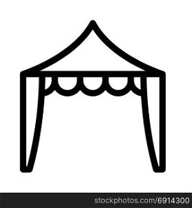 tent, icon on isolated background