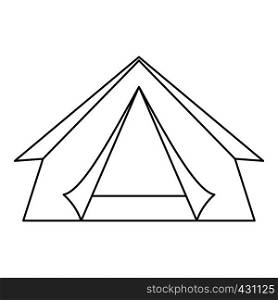 Tent icon. Outline illustration of tent vector icon for web. Tent icon, outline style