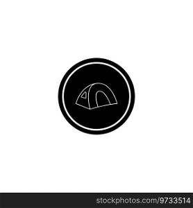 tent icon vector template illustration logo design