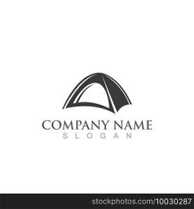  Tent logo and symbol vector image