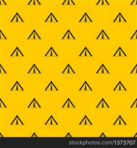 Tent pattern seamless vector repeat geometric yellow for any design. Tent pattern vector