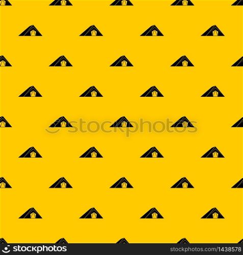 Tent pattern seamless vector repeat geometric yellow for any design. Tent pattern vector