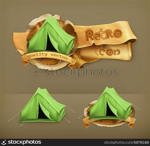 Tent, vector icon