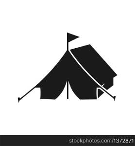 tent vector icon in trendy flat style