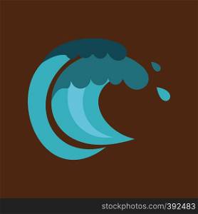 Tenth wave icon. Cartoon illustration of tenth wave vector icon for web. Tenth wave icon, cartoon style