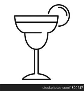 Tequila cocktail icon. Outline tequila cocktail vector icon for web design isolated on white background. Tequila cocktail icon, outline style