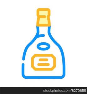 tequila drink bottle color icon vector. tequila drink bottle sign. isolated symbol illustration. tequila drink bottle color icon vector illustration