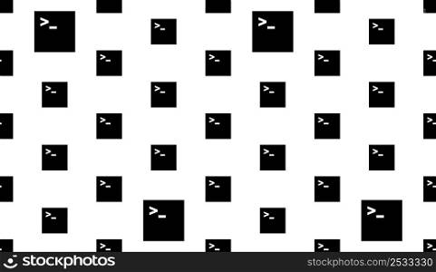 Terminal Emulator Icon Seamless Pattern, Terminal Application Display Architecture, Shell Text Terminal, Terminal Window, Command Line Interfaces Prompt Vector Art Illustration