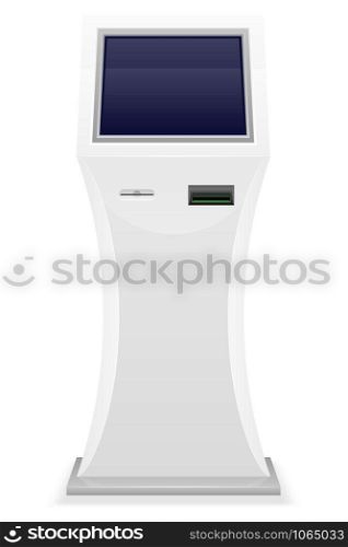 terminal for receiving cash payments vector illustration isolated on white background