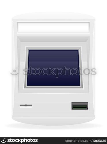 terminal for receiving cash payments vector illustration isolated on white background