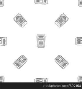 Terminal payment pattern seamless vector repeat geometric for any web design. Terminal payment pattern seamless vector