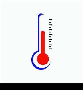 termometer logo stock illustration design