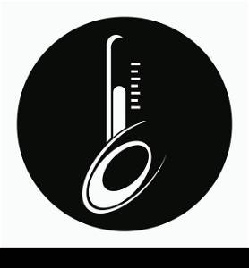 termometer logo stock illustration design
