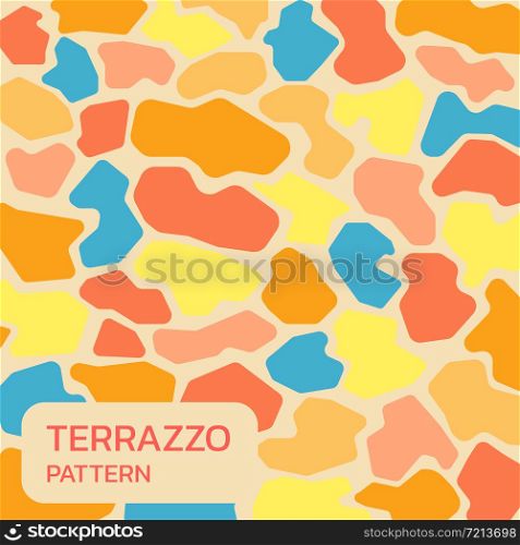 Terrazzo background modern abstract pattern minimal mable with space for your text. vector illustration