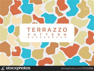 Terrazzo clean background modern pattern design art concept with space for your text. vector illustration