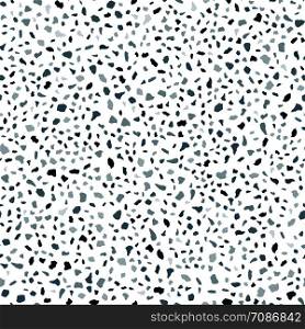 Terrazzo seamless pattern. Rock backdrop textured. Vector illustration. Natural stone, granite, quartz shapes. Abstract marble wallpaper. Terrazzo seamless pattern. Rock backdrop textured illustration