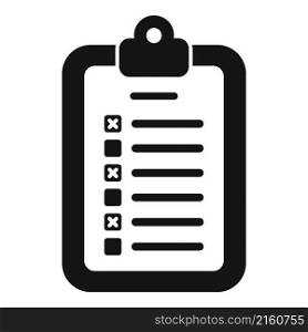 Test clipboard icon simple vector. Final book. Prepare artwork. Test clipboard icon simple vector. Final book