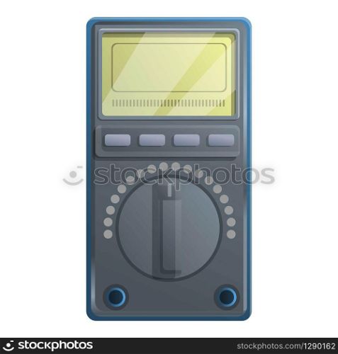 Test multimeter icon. Cartoon of test multimeter vector icon for web design isolated on white background. Test multimeter icon, cartoon style
