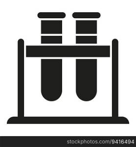 Test result stand icon simple vector. Lab blood. Data kit. Test result stand icon simple vector. Lab blood