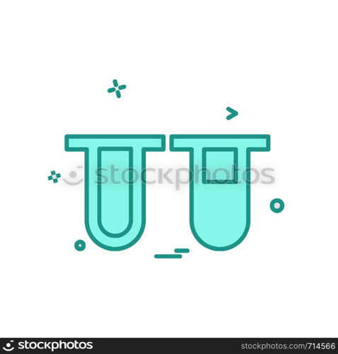 Test Tube icon design vector