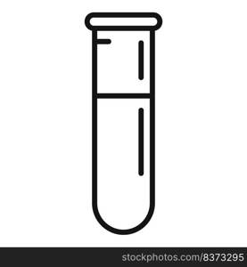 Test tube icon outline vector. Expert control. Business expertise. Test tube icon outline vector. Expert control