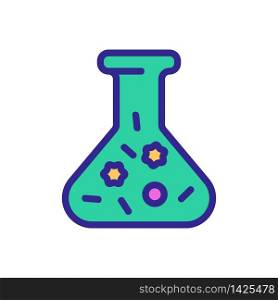 test tube infection icon vector. test tube infection sign. color symbol illustration. test tube infection icon vector outline illustration